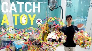 Trying to Clean out a Korea Claw Machine filled with Toys (인형뽑기) | Catch A Toy #40