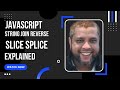 javascript string split join reverse slice splice Math Ceil rounding  explained