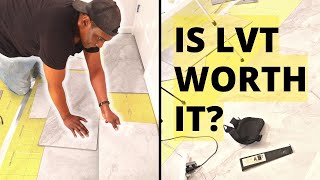 Watch Us Install LUXURY VINYL TILE - Our Best Flooring DIY!