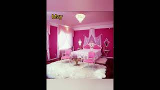 Choose your birthday month and see your Bedroom 😍 |girls bedroom design #shorts #choose #viral