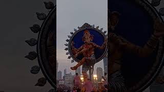 Ganpati Visarjan Mumbai | Big Ganpati #shorts #ganeshutsav #visarjan #devotion #2023 #mumbai  🙏🎶🐘