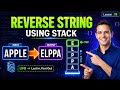 C Program: Reverse String Using Stack (DSA) - Step-by-Step Implementation