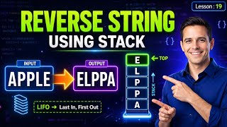 C Program: Reverse String Using Stack (DSA) - Step-by-Step Implementation