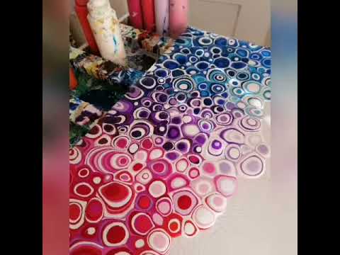 Fluid Art Blob Painting Colourful - YouTube