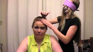 The Blindfolded Hairstyling Challenge Part 1