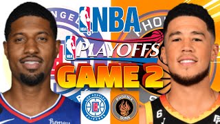Phoenix Suns vs Los Angeles Clippers Game 2 NBA Playoffs Live Play by Play Scoreboard / Interga