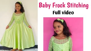 Simple Party wear Baby Frock Stitching #fullvideo#malayalam#Baby frock stitching Malayalam