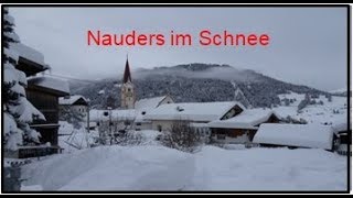 Nauders (Reschenpass) im Schnee (Österreich/Tirol)-Wandern in Österreich