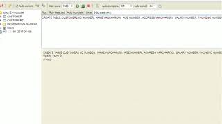 H2 DATABASE TUTORIAL 3