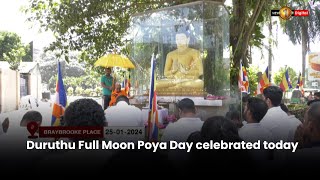 Duruthu Full Moon Poya Day celebrated today