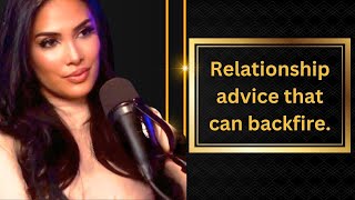 Relationship🩷advice that can backfire🔥| Sadia Psychology | Sadia Khan Podcast #viralvideo #foryou