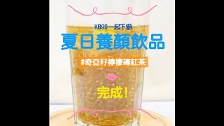 【KB99夏日飲品】奇亞籽檸檬磚紅茶 食譜 作法 自己DIY 檸檬冰塊磚 檸檬冰磚