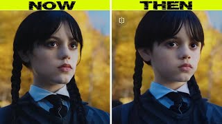 Wednesday Addams Now and Then Comparison