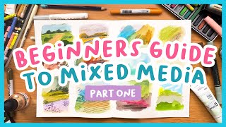 How to use mixed media! Part 1 ✏️ Layering tips & choosing mediums