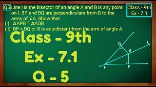 Class - 9th, Ex - 7.1, Q 5 (Triangles) Maths NCERT CBSE