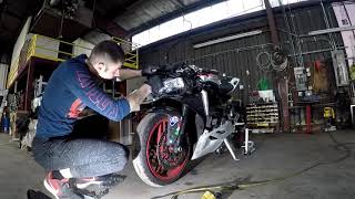 Ducati Panigale 899 front end removal