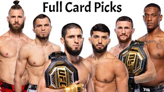 My Full Card Predictions \u0026 Breakdown For UFC 311