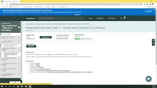Assessment Simulator Task 3 Create and Comment on a Record