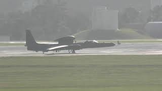 米軍嘉手納基地　　おぅ～U-2ドラゴンレディ高高度偵察機が出て来た～!! ビックリ・・・・