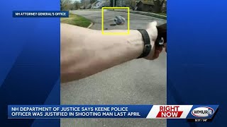 NH DOJ says Keene police officer was justified in shooting man last April