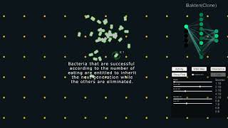 Genetic Algorithm with Neural Network for Bacteria - Unity/C#