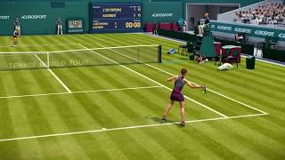 Tennis World Tour 1.04 UPDATE - Angelique Kerber vs Jelena Ostapenko - Gameplay
