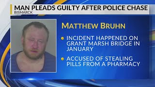 Man pleads guilty to robbery, police pursuit in Bismarck