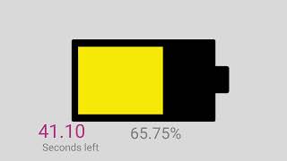 Battery charging to 100% with 120 second timer with the battery charged fully sound