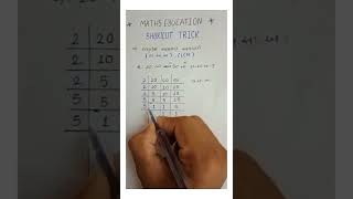 MATHS EDUCATION | SHORTCUT | લઘુતમ સામાન્ય અવયવી | લ.સા.અ | LCM