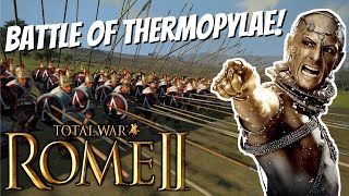 300 SPARTANS VS 4700 PERSIANS! (BATTLE OF THERMOPYLAE!) | Total War: Rome II