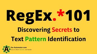 Intro to RegEx: Learning how to match patterns in text
