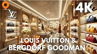 Inside Louis Vuitton 5th Ave \u0026 Bergdorf Goodman Men's Store NYC | 5th Avenue Tour (SUBTITLES)