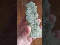 green chlorite quartz cluster with epidote crystal