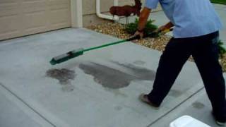 How to Clean Oil From Concrete With Waterless Cleaner from www.SealGreen.com 800-997-3873