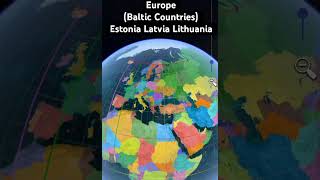 Baltic Countries #balticcountry #europe #latvia #estonia # Lithuania on the world map 🗺️ #baltics