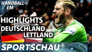 Zittersieg: Deutschland gegen Lettland in der Zusammenfassung | Handball-EM | Sportschau