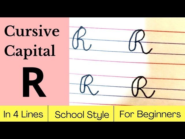 How To Write A Cursive R Infoupdate Org