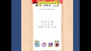 Brain Test Level 87 Find the mistake here Walkthrough