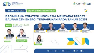 Bagaimana strategi Indonesia mencapai target bauran 23% energi terbarukan pada tahun 2025?