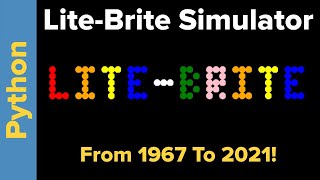Python Graphics Coding: Lite-Brite Simulator