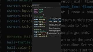 How to make bouncing ball animation | Learn Python Visually #pythontutorial