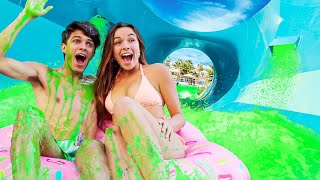 TURNING MY BACKYARD INTO A SLIME WATERPARK!!