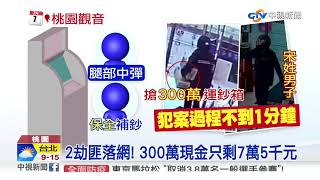 闖超商開槍射保全! 男搶匪60秒劫走300萬│中視新聞 20200217