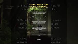 Fakta cewek ketika jatuh cinta #story #motivasi #quotes #dakwah #inspiration