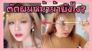 มือใหม่หัดแต่ง : ตัดหน้าม้าเองไม่เป็นจะตัดยังไงดีให้สวย?? | MAYNESSA