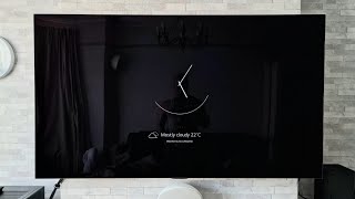 How to get HIDDEN clock screen saver on LG OLEDs