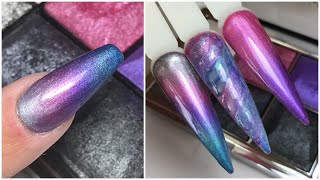 Colour Blending Nail Art with Eyeshadow - Nail Art Tutorial Video