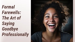 Mastering Formal Farewells: The Art of Saying Goodbye Professionally
