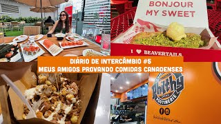 DIÁRIO DE INTERCÂMBIO #5 | MEUS AMIGOS PROVANDO COMIDAS CANADENSES