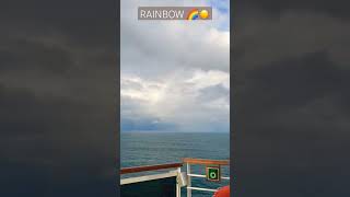 RAINBOW At Sea #viral #travel #cruiseship #trendingshorts #shorts #rainbow
